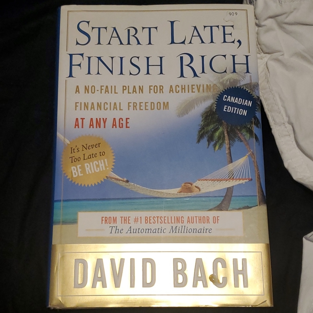 🎗2 for 20🎗Hardcover novel "Start late finish Rich" Canadian Edition